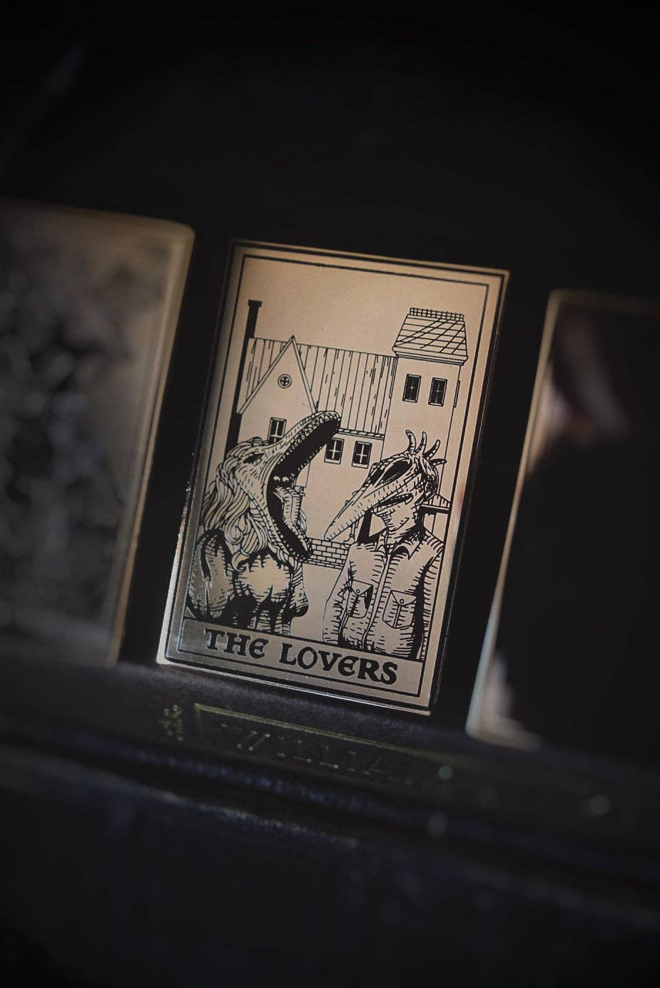 The Lovers Tarot Pin: Silver a