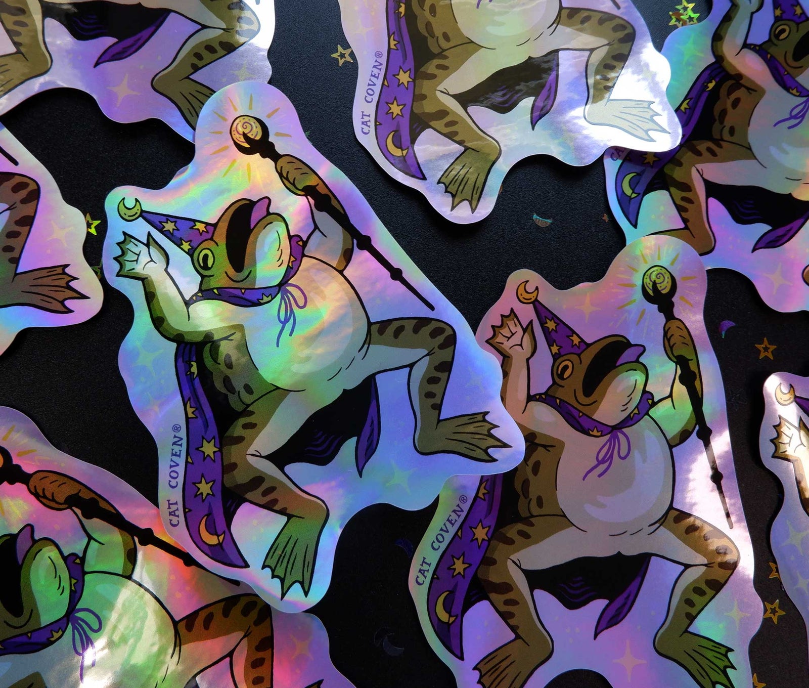 Toad Wizard - Holographic Sticker