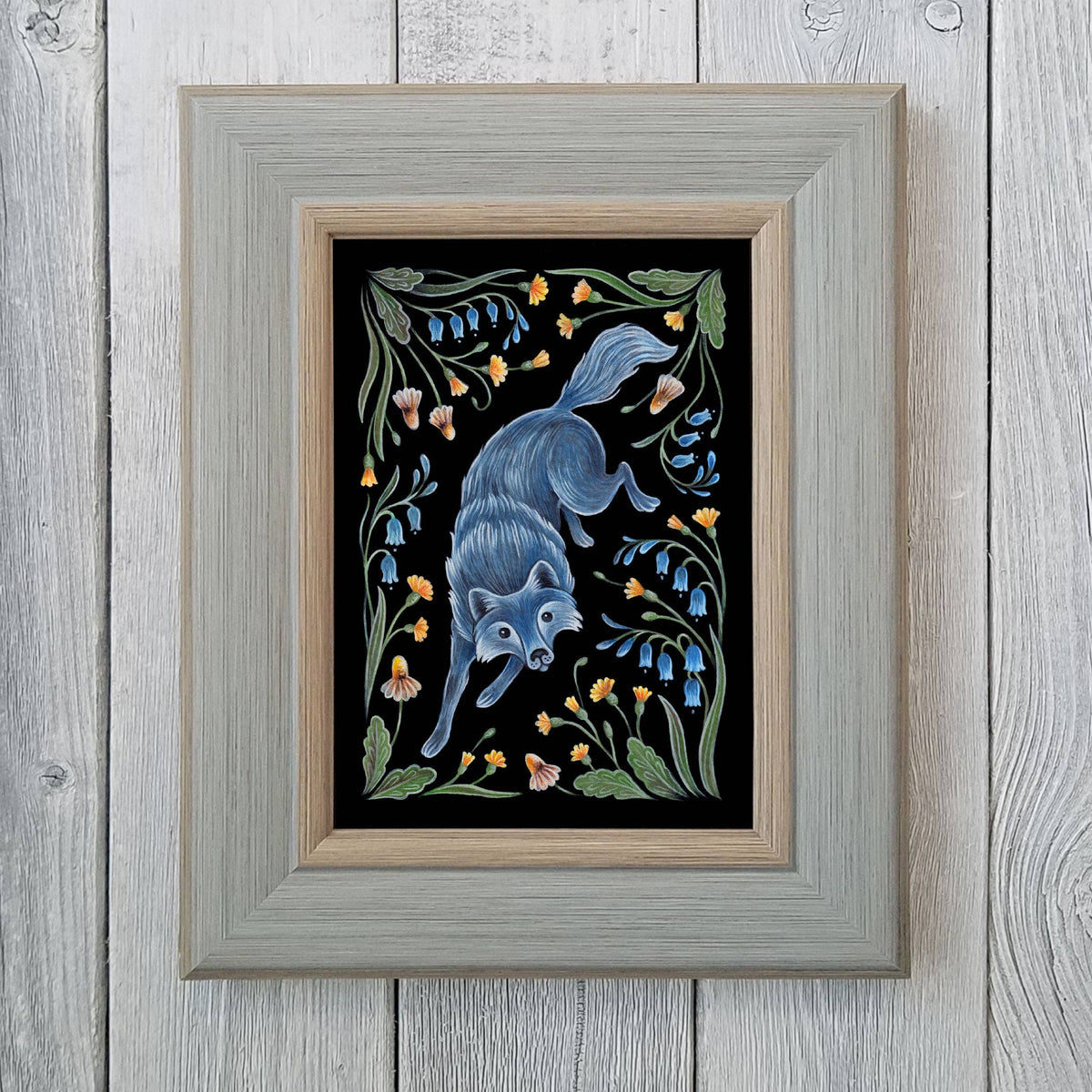 Wolf Art Print Folk Decor Print