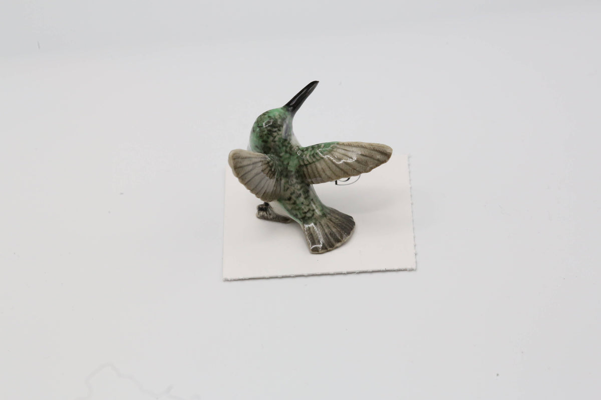 Sheartail Lucifer Hummingbird Porcelain Miniature