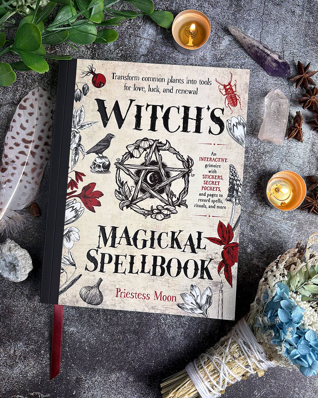 Witch’s Magickal Spellbook – Create Charms, Potions & Plant Magic for Love, Luck &amp; Renewal