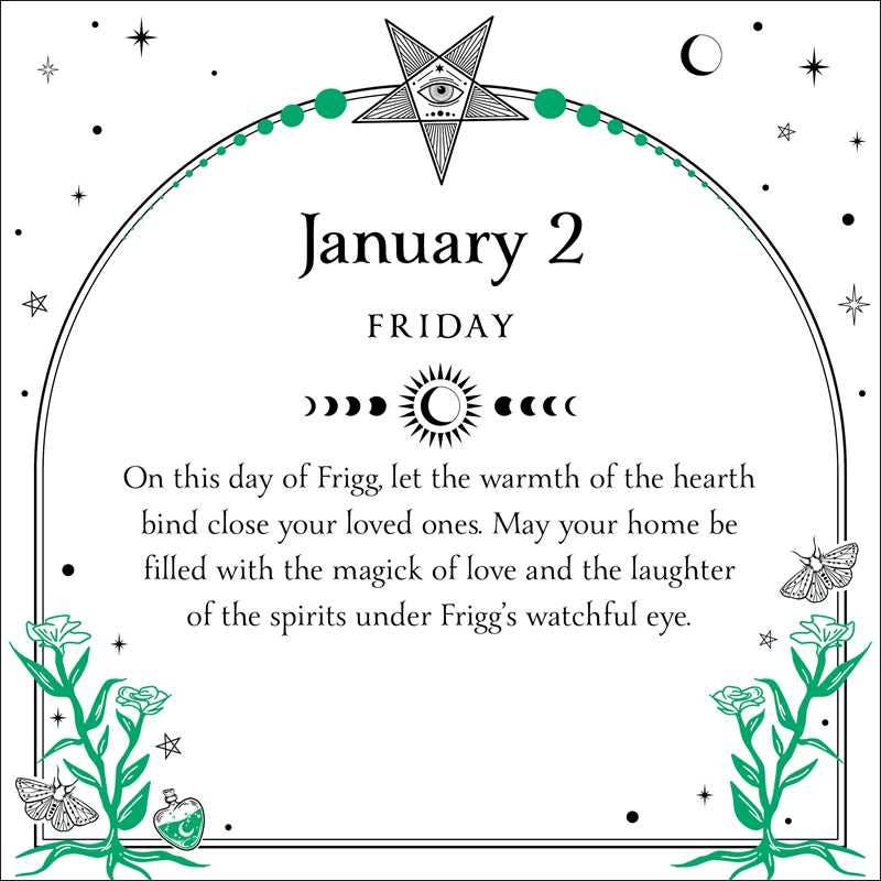 2026 Witch's Calendar: Daily Magick Day-to-Day Calendar by Barbara  Meiklejohn-Free