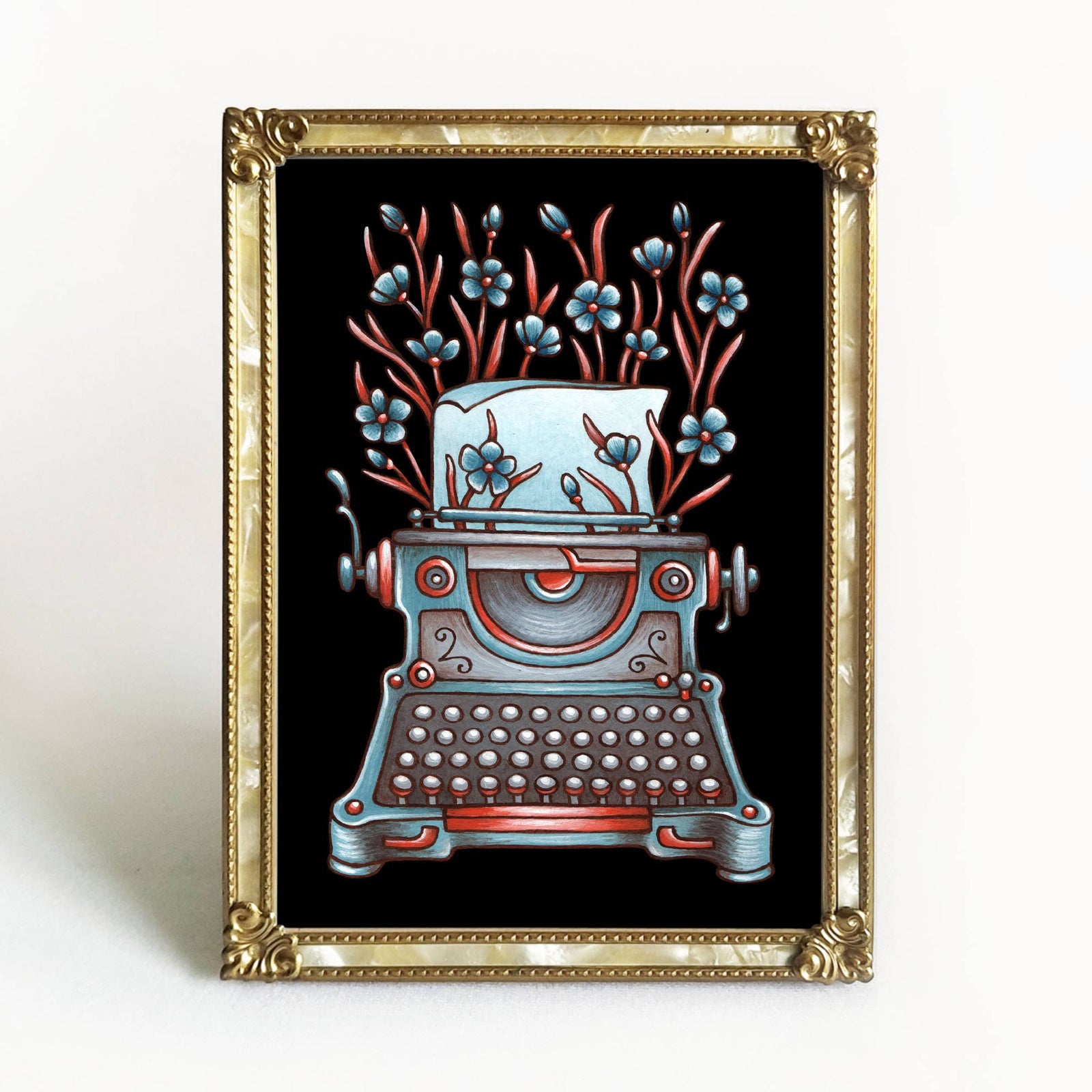 Typewriter Art Print Fall Decor Print
