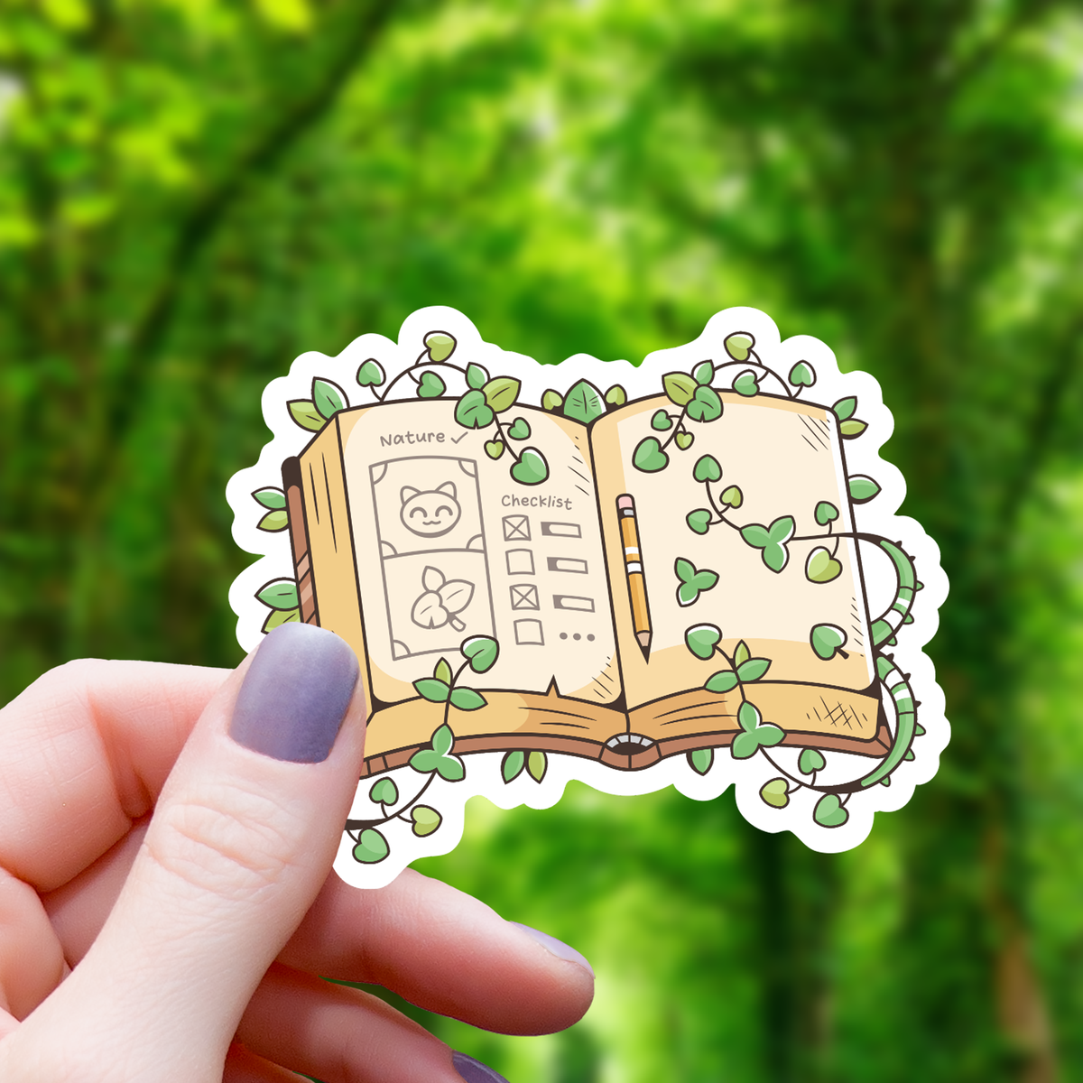 Book of Nature Sticker - 3"