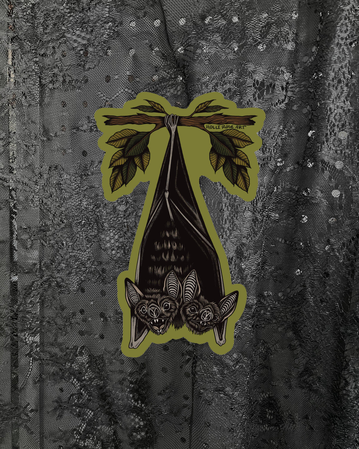 Two-Headed Bat Sticker