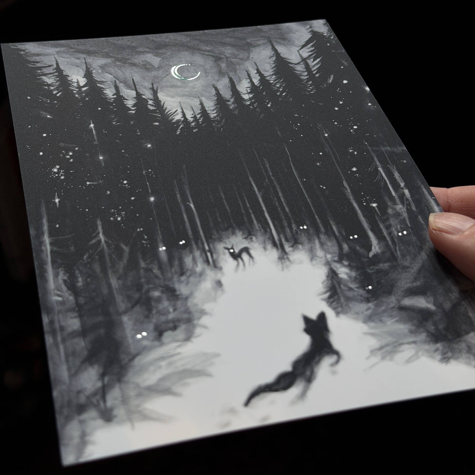 Midwinter Timbers Foil Print 5x7
