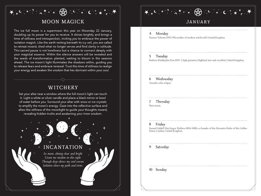 2027 Witch's Diary and Planner Calendar - Northern Hemisphere by Flavia  Kate Peters