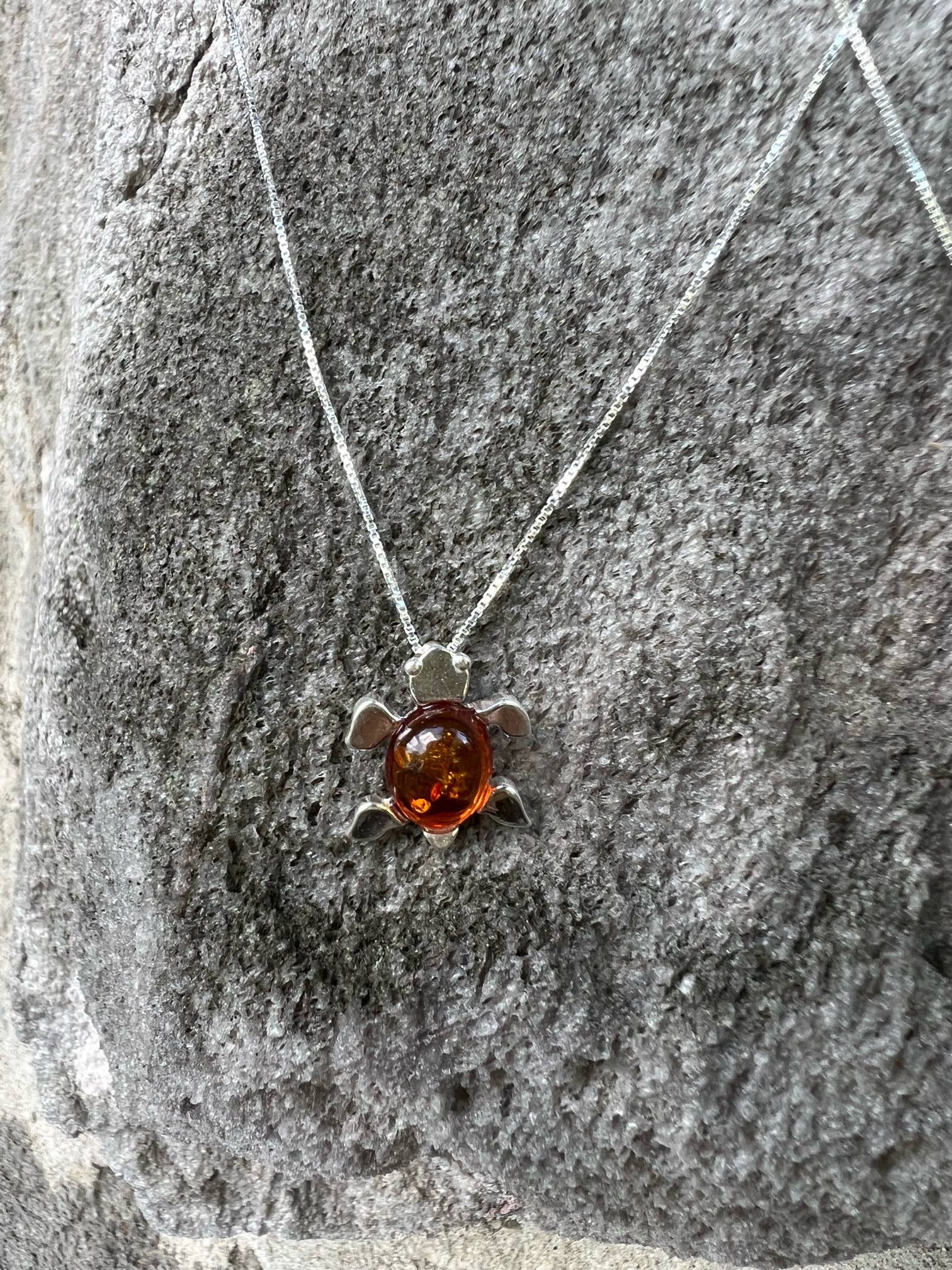Amber Ball Pendant with Sterling Silver Bail – To Hold And To Have