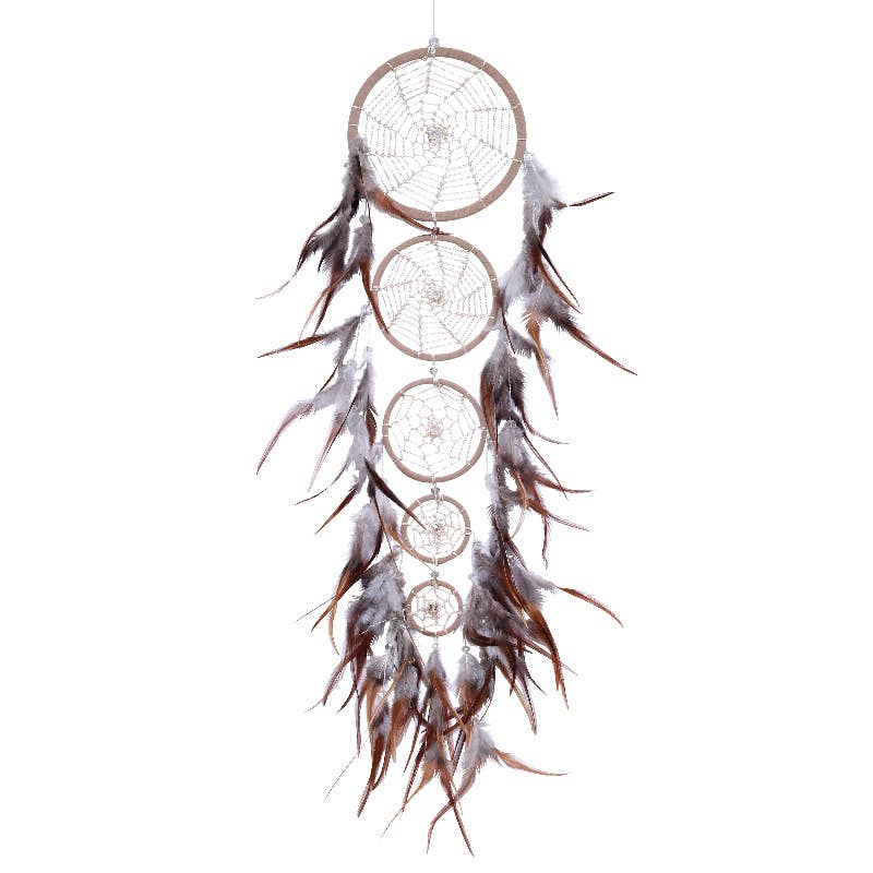 Spider Web Dreamcatcher with Crystal Wall Decor