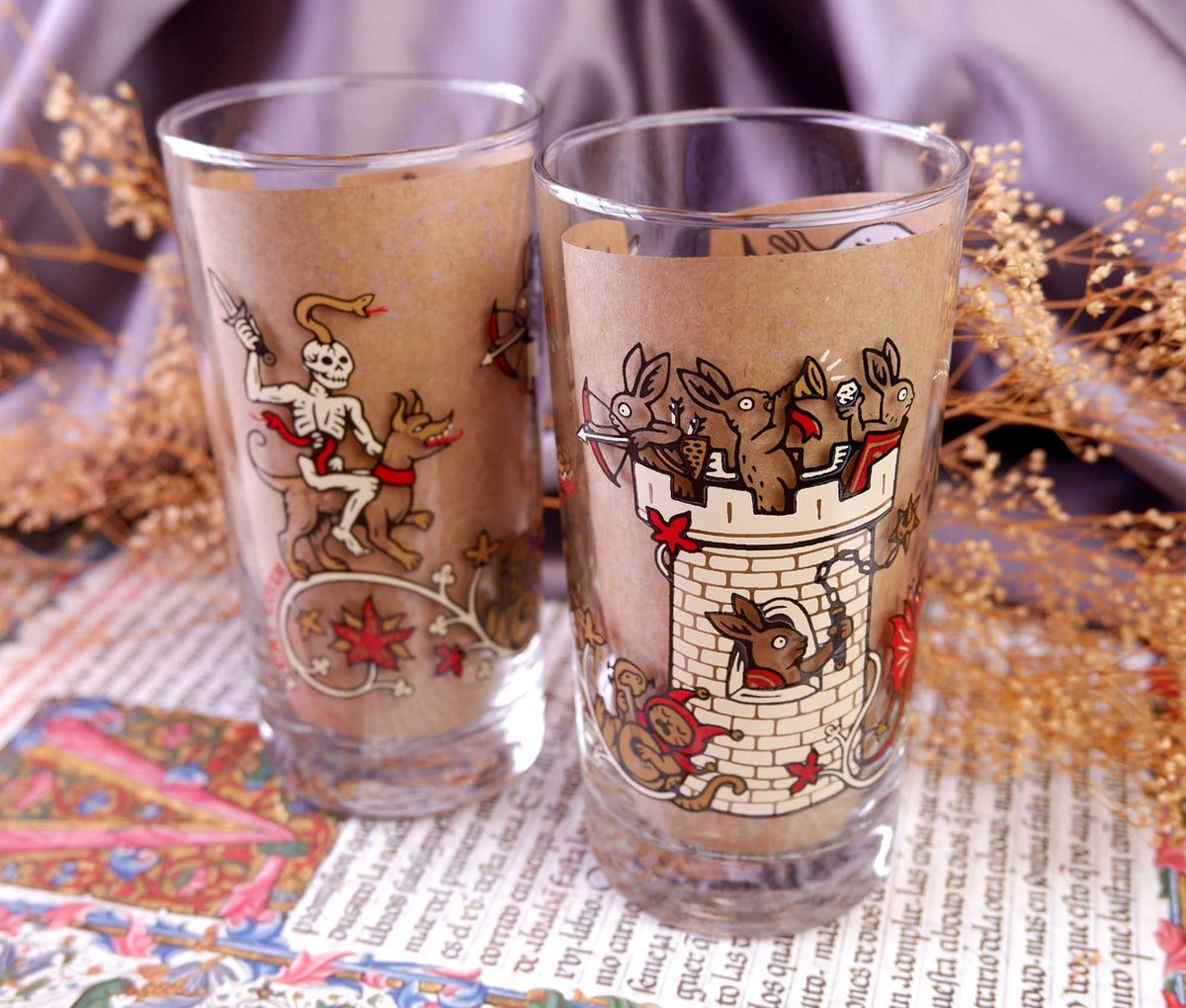 Medieval Battle - Drinking Glass