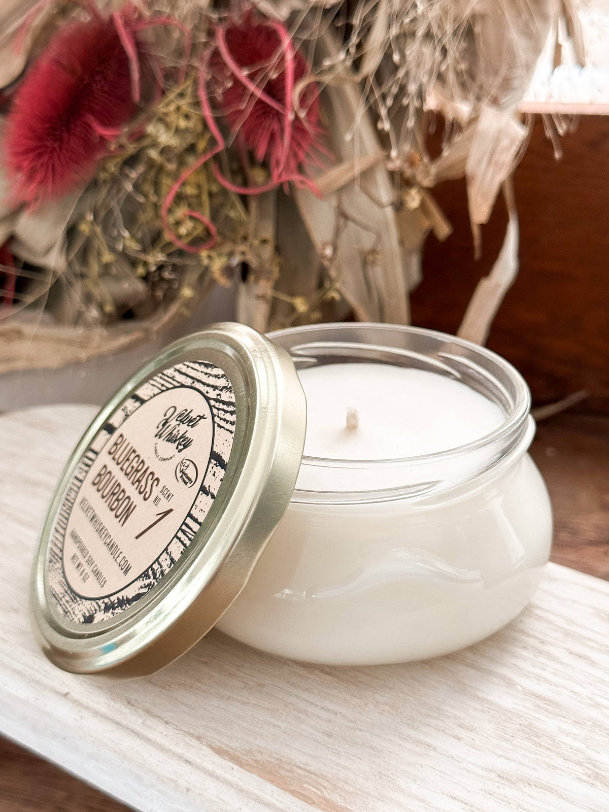 Bluegrass Bourbon Soy Candle | Hand-poured