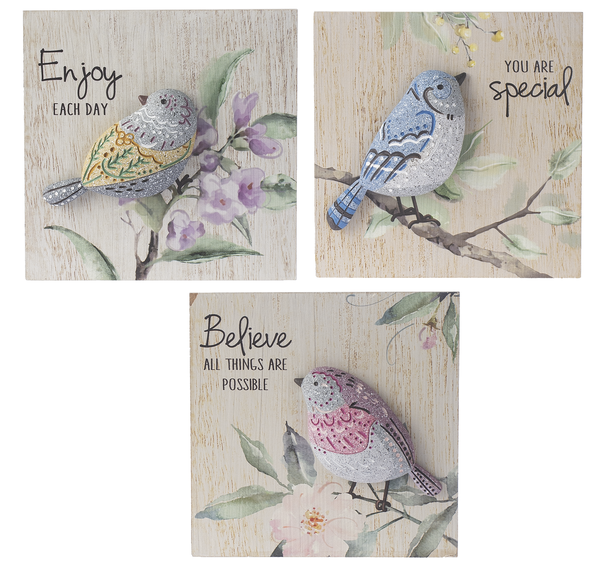 Inspirational 5&quot; Wooden Wall Plaque