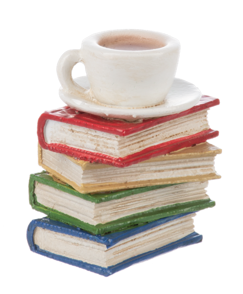 The Little Stack of Books Charm Pocket Token