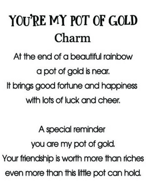 You're My Pot of Gold - Lucky Pocket Charm