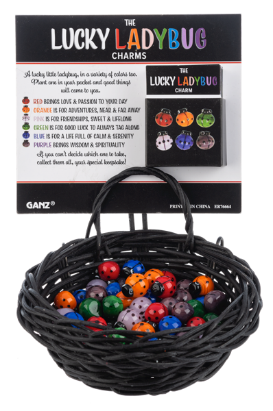 ONE Tiny Little LUCKY Ladybug Charm