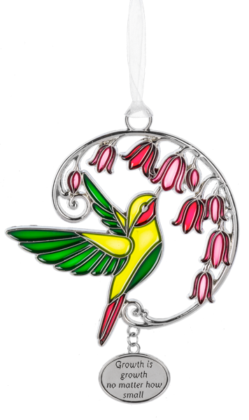 Growth is growth no matter how small - Hummingbird Ornament
