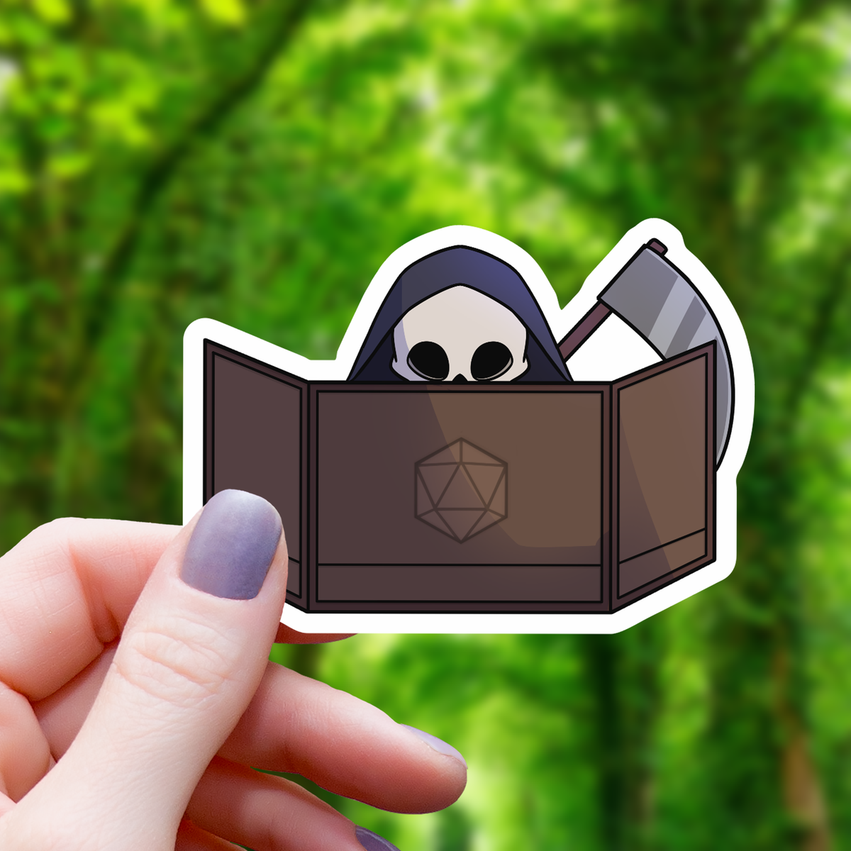 Grim Reaper Game Master Sticker - 3"