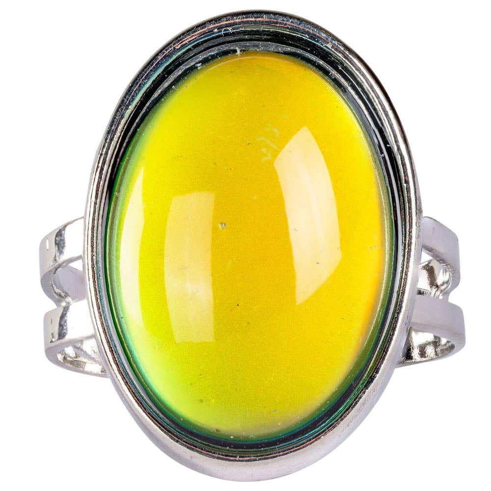 Mood Ring Silver Metal