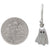 Sterling Silver 3D Ghost Dangle Earrings 25x8mm