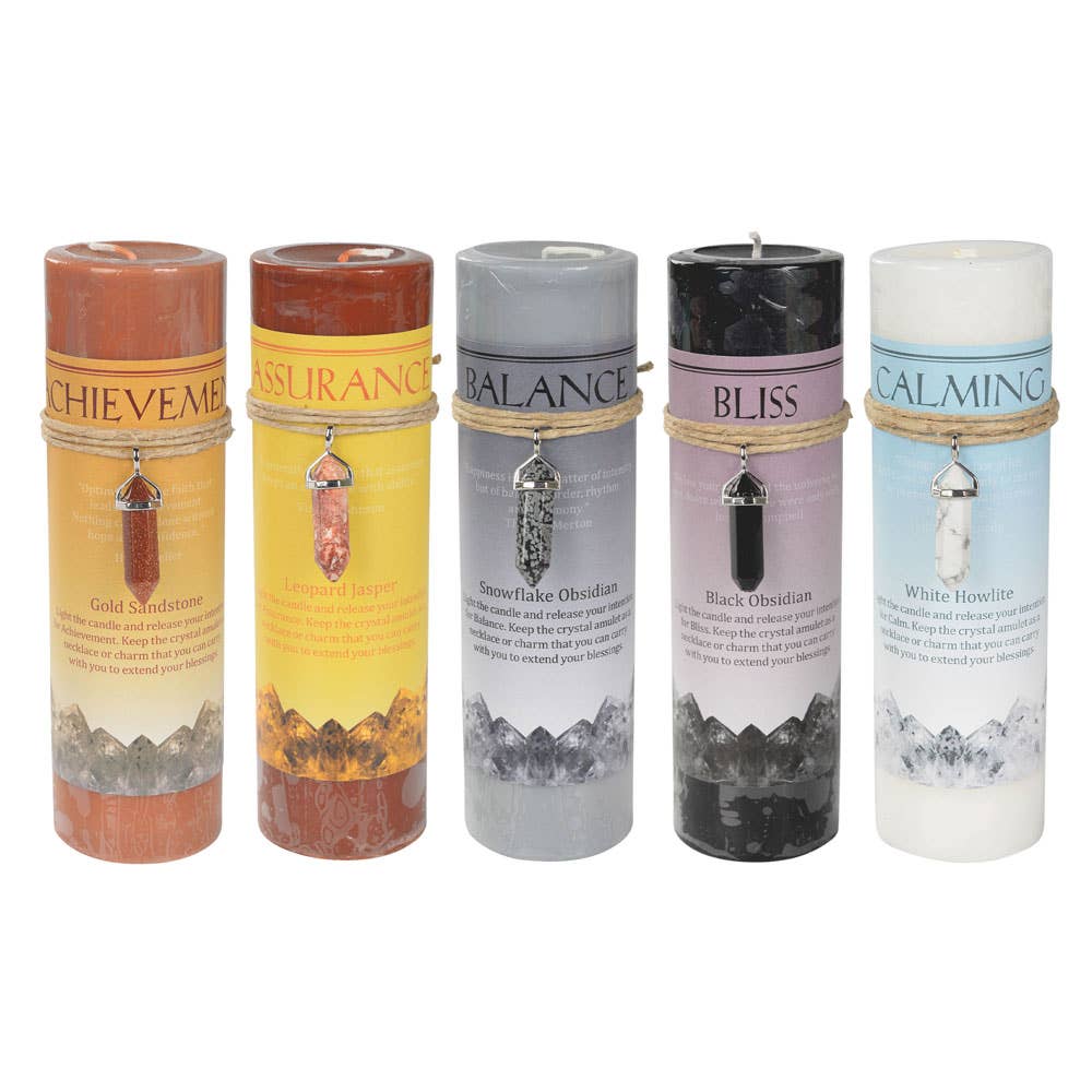 Crystal Energy Pendant Candle