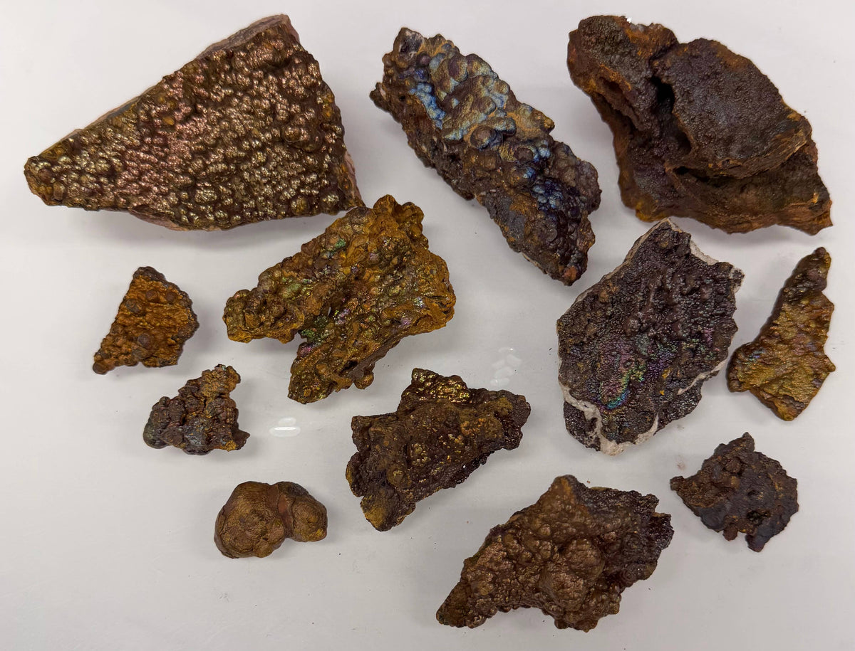 Natural Goethite Rough Crystals | Iridescent Metallic Rainbow Mineral Specimens for Grounding & Protection