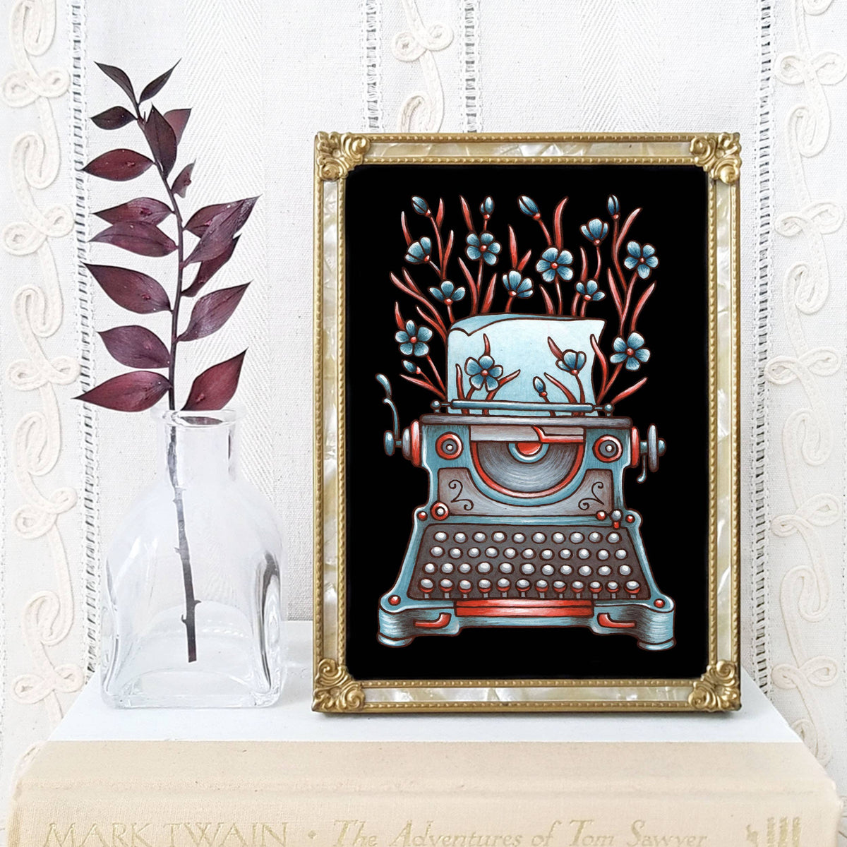 Typewriter Art Print Fall Decor Print