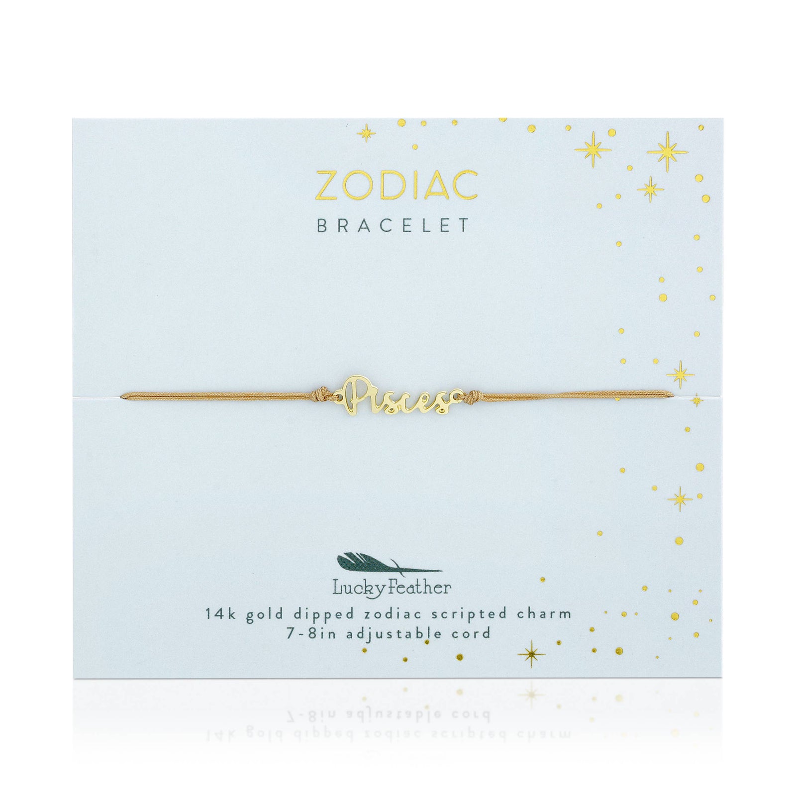 Zodiac Bracelet 14k Gold Dipped - Choose your Sign