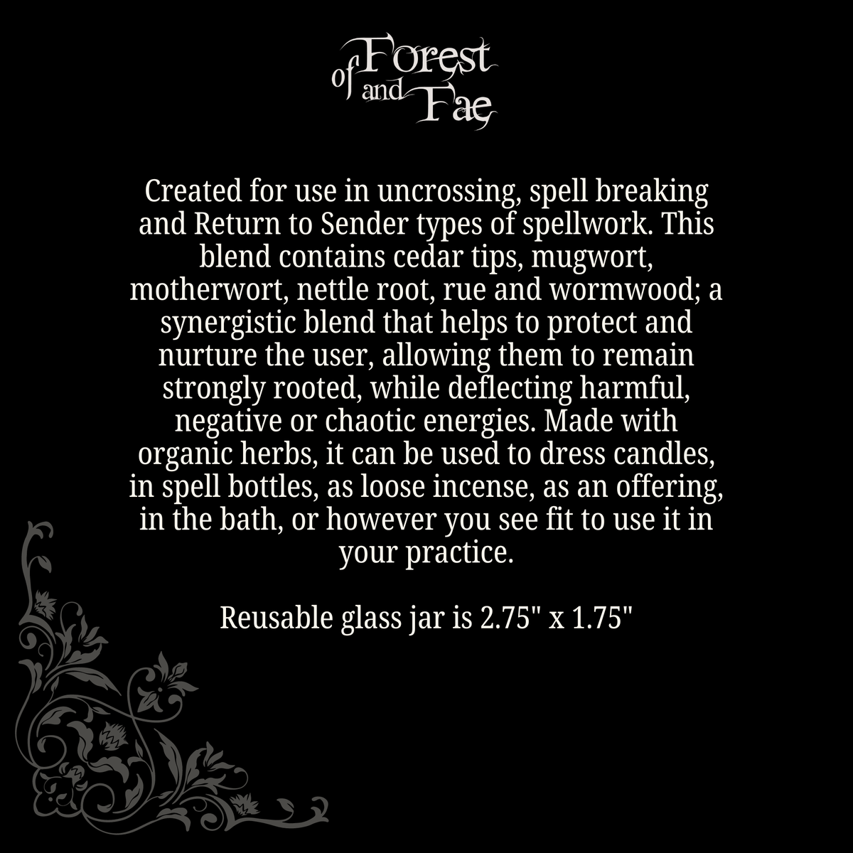 Uncrossing Spellwork Herb Blend • Hex Breaking • Witchcraft