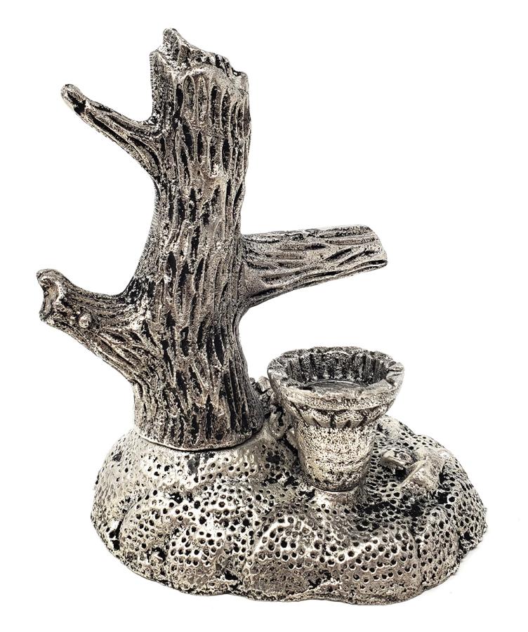 Cactus Plant Metal Burner 6.5" H x 5"W : Incense Cone Palo Santo Stick Chime Candle Holder etc.