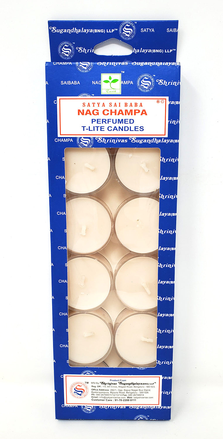 Satya Nag Champa T-Lite Candles (12/box)