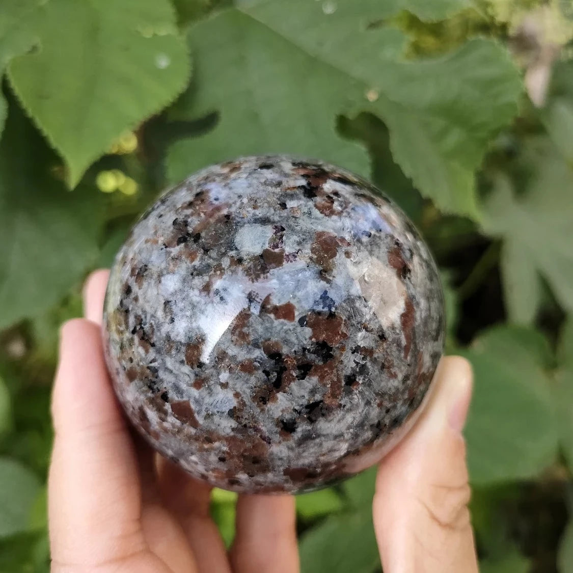 Yooperlite "Flame Stone" Gemstone Sphere