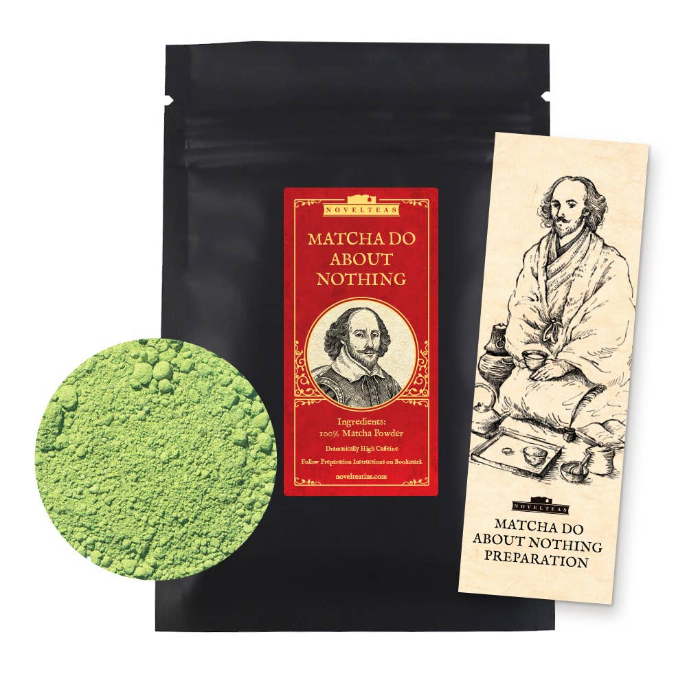 Shakespeare Loose Matcha Tea Powder with Bookmarks
