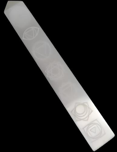 Selenite Chakra Tower