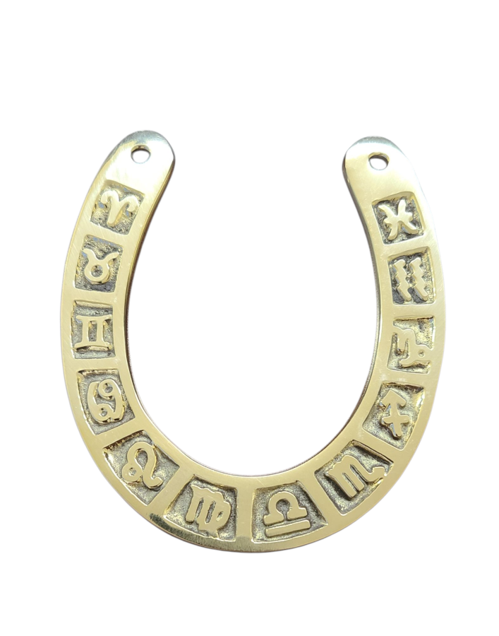 Brass Good Luck Horseshoe Wall Hanging