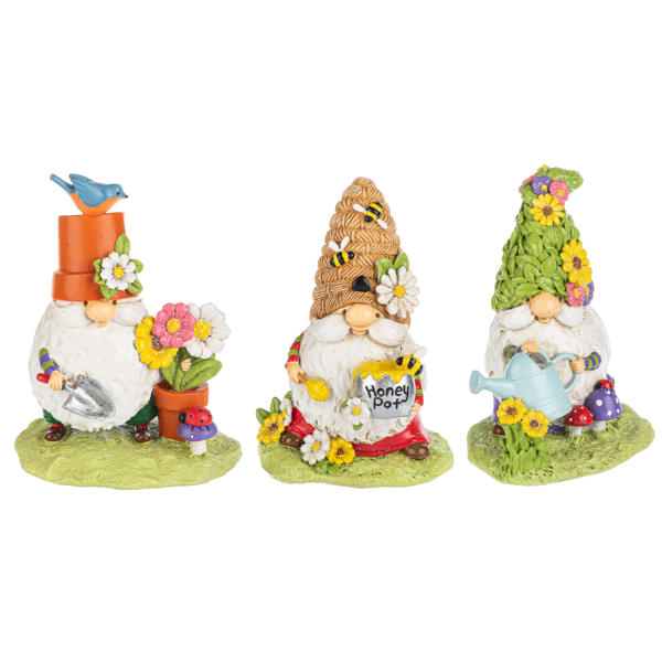 Springtime Garden Gnome Figurine