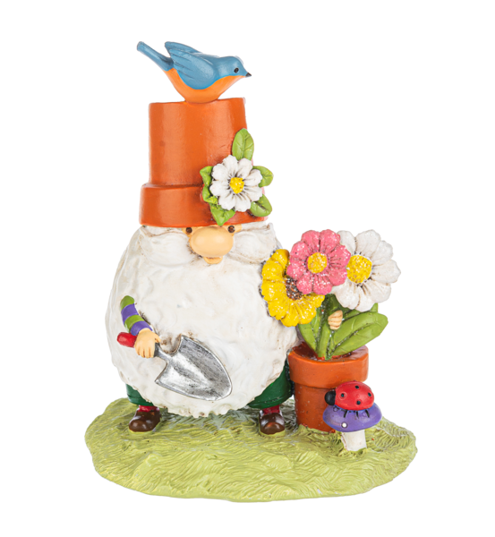 Springtime Garden Gnome Figurine