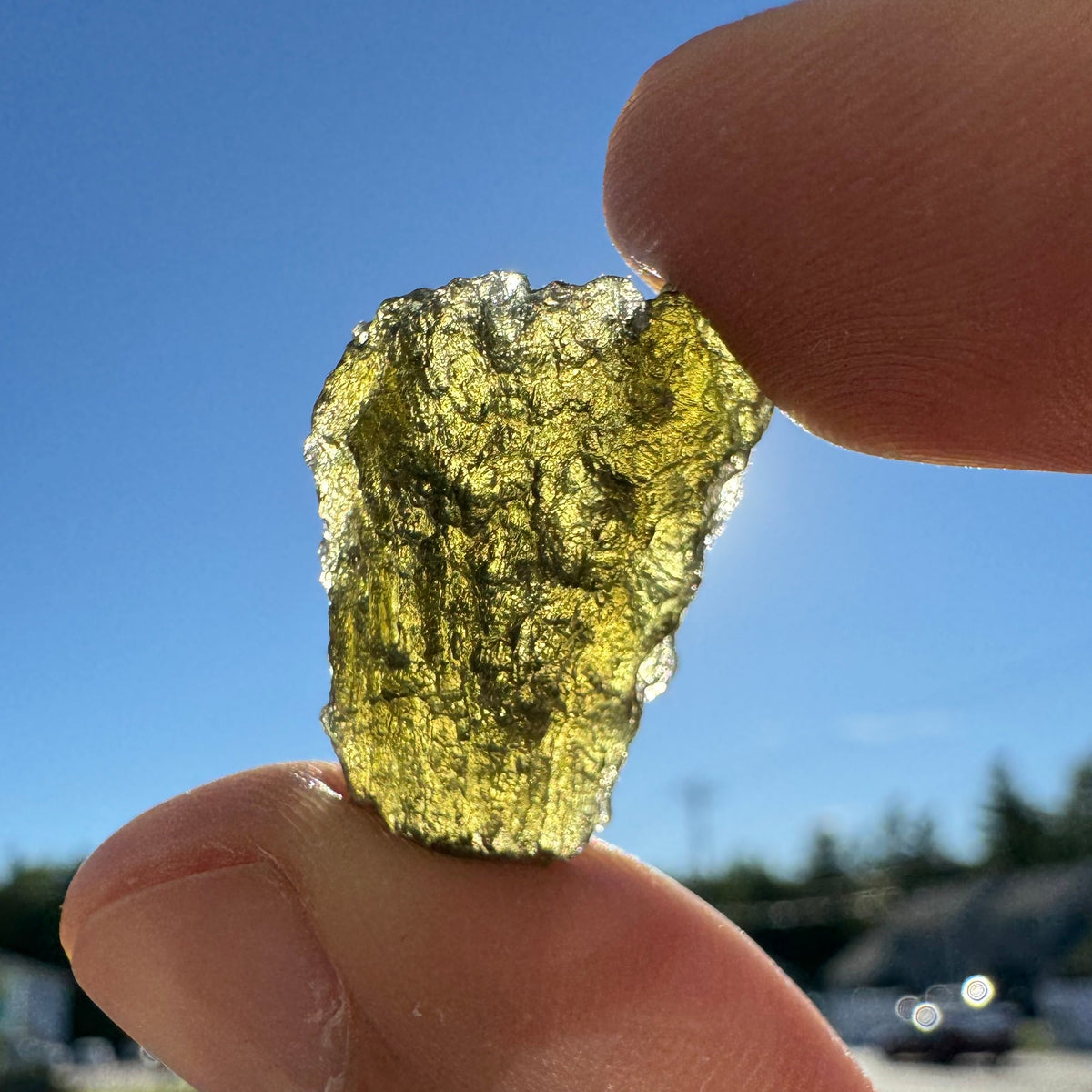 Rare Moldavite Natural Gemstone Specimen - 3.4g
