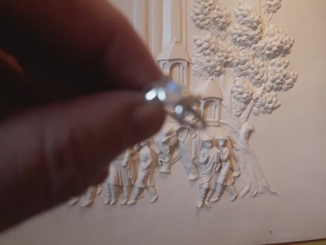 Triple Goddess Moonstone Sterling Ring