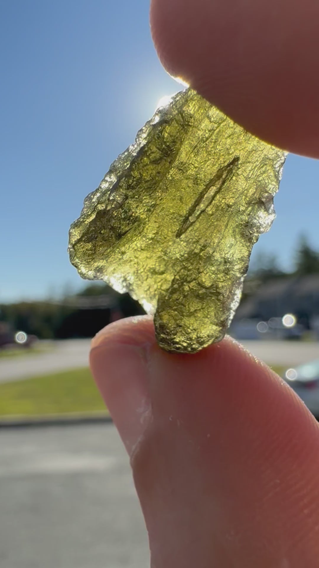 Rare Moldavite Natural Gemstone Specimen - 3.4g