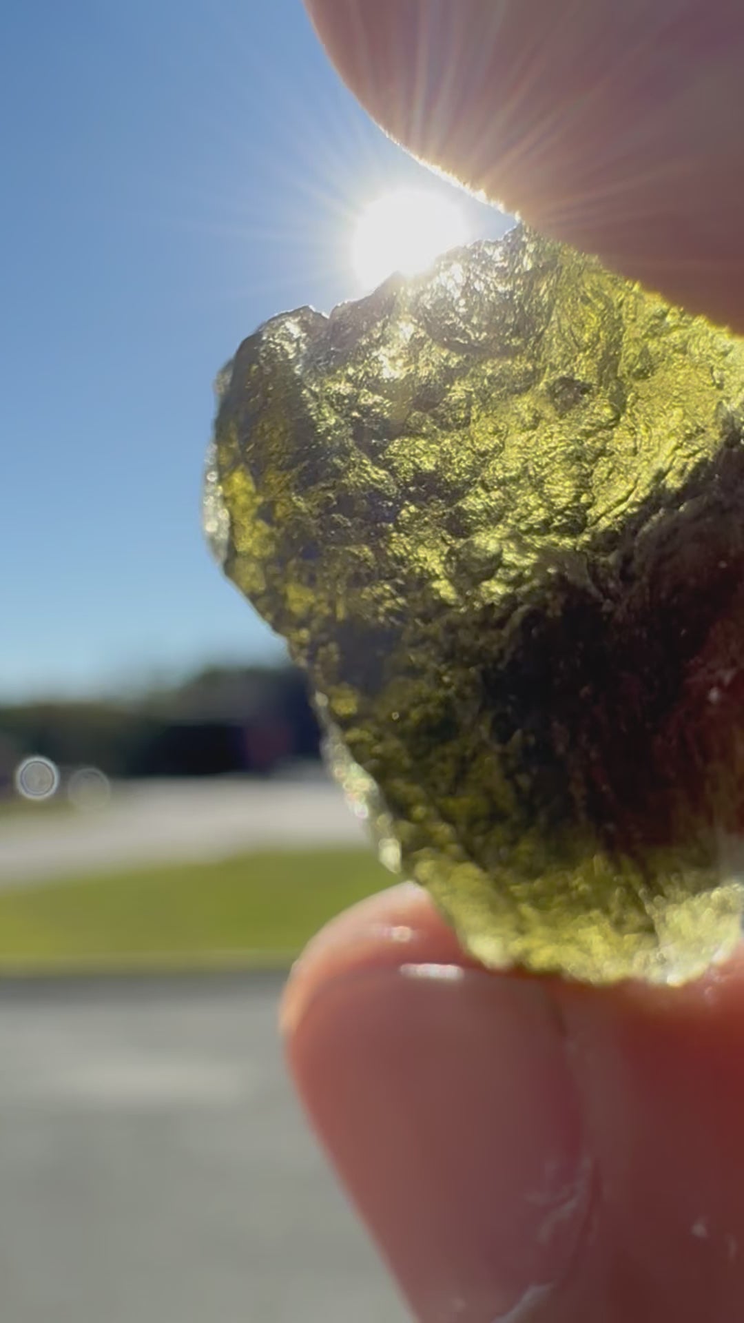 Rare Moldavite Natural Gemstone Specimen - 3.4g