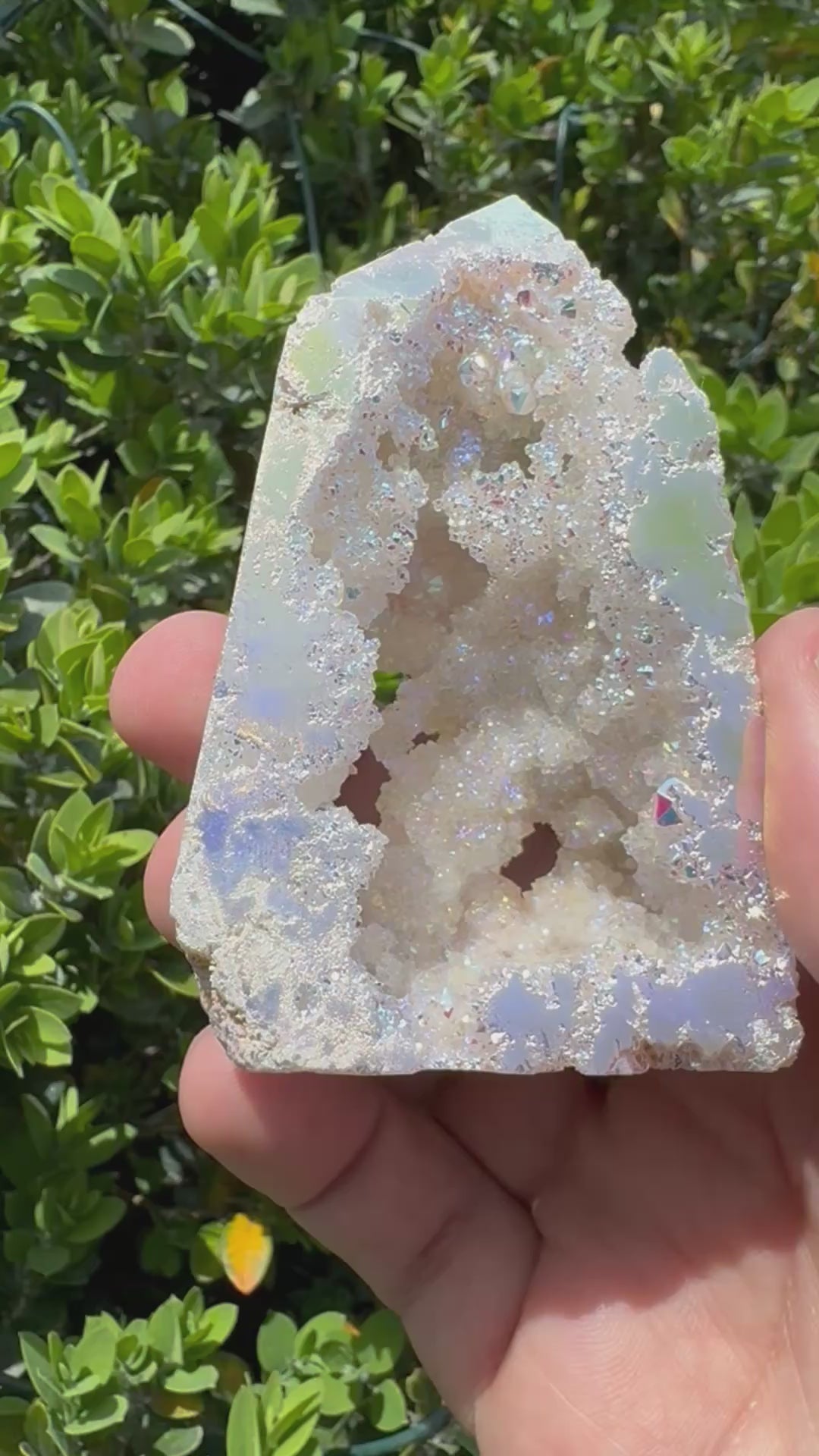 Angel Aura Sphalerite Geode Gemstone Point