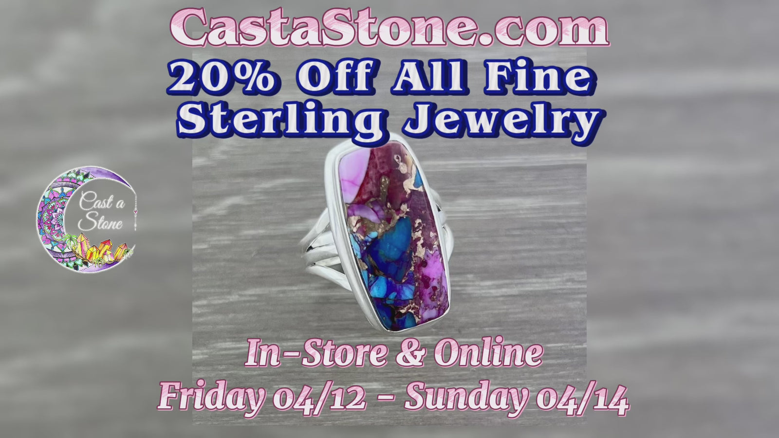 Rhodochrosite Sterling Silver Ring - Assorted Sizes