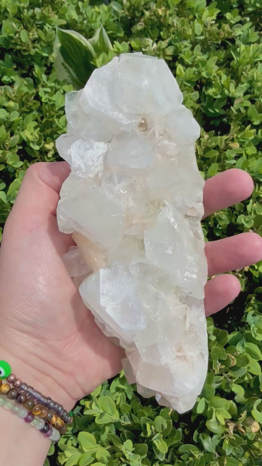 Apophyllite with Stilbite Natural Gemstone Specimen