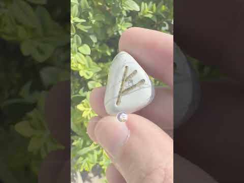 White Howlite Runes Set of 25 | Calm Your Mind & Strengthen Intuition