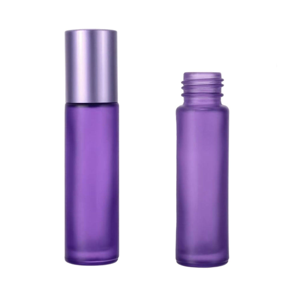 Glass Essential Oil Roller Bottle – Refillable Aromatherapy Tube (10ml)