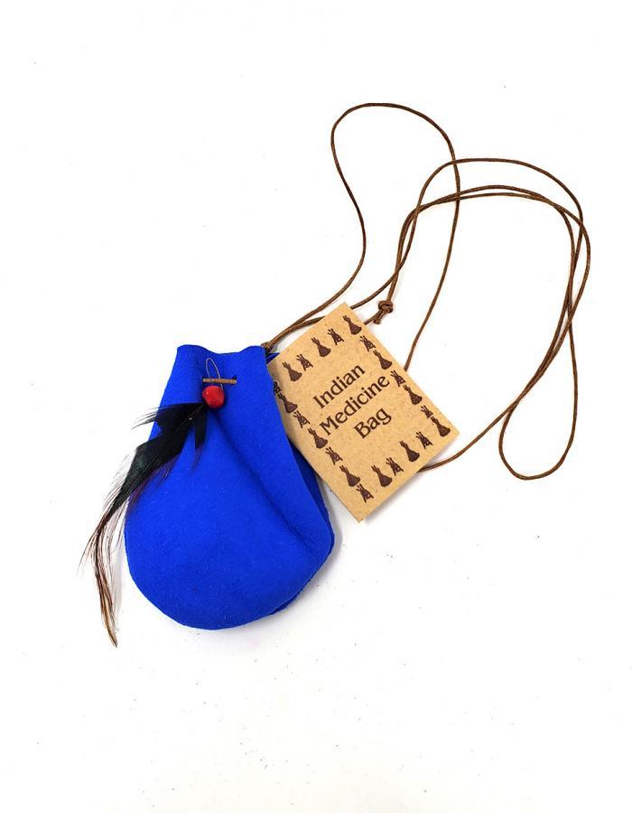 Mojo Wish Bag – 3" Soft Leather Pouch with Cord for Stones, Herbs & Keepsakes