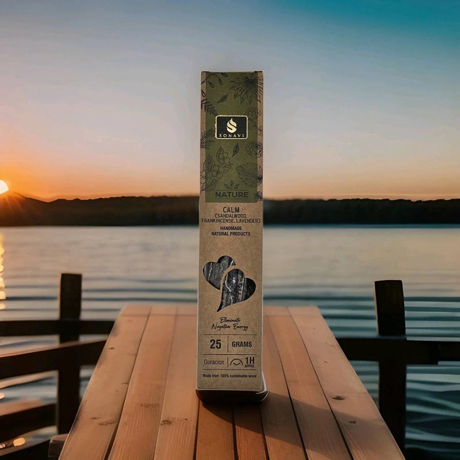 SONAVI – Nature’s Collection: Calm Incense Sticks - Sandalwood, Frankincense, Lavender