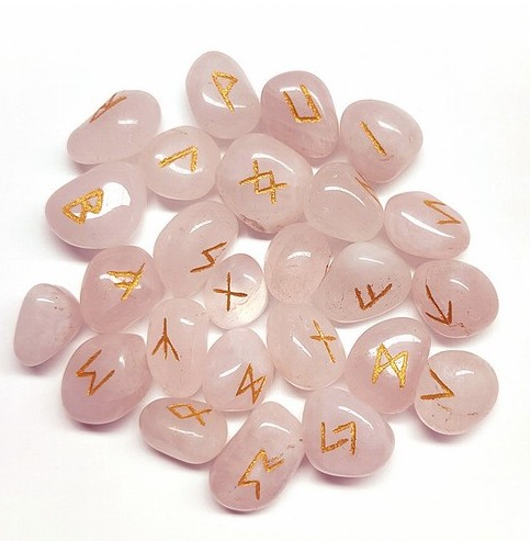 Rose Quartz Runes Set