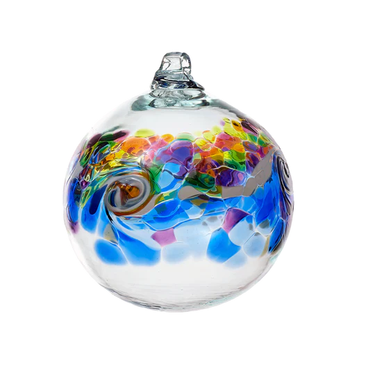 Colour Wave | Winter Shadow hand-blown Art Glass Ornament