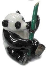 Panda Cub Sitting Northern Rose Porcelain Mini Figurine